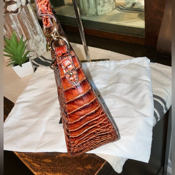 NWOT BRAHMIN SMALL BEKKA SHOULDER BAG HANDBAG PECAN MELBOURNE Retail $295 - Picture 4 of 13